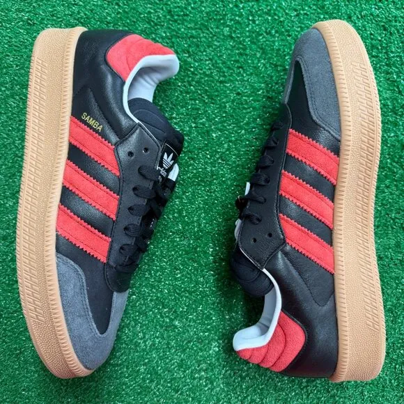 Adidas Samba XLG Low Mens Casual Shoes Black Red IE9178 NEW Multi Sz