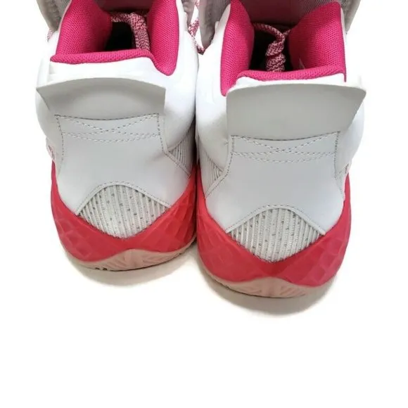 Adidas Size 12.5 Pro Boost Mid Cancer Awareness Basketball Shoes Pink FX9210