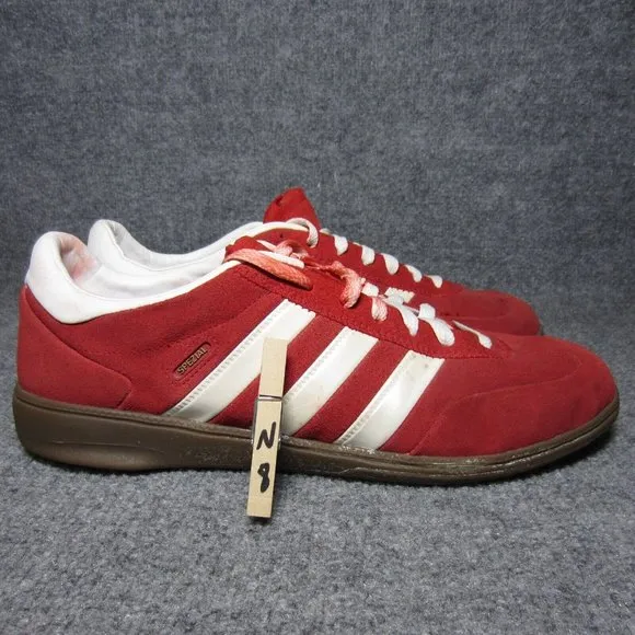 adidas Spezial Shoes Mens 12.5 Red Suede VTG RARE 2008 Handball Trainers Sneaker