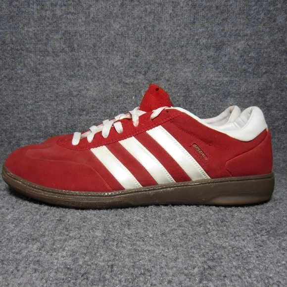 adidas Spezial Shoes Mens 12.5 Red Suede VTG RARE 2008 Handball Trainers Sneaker