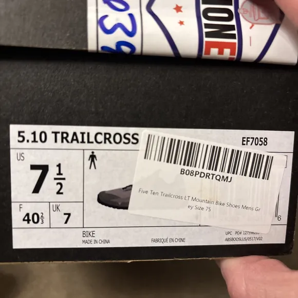 Adidas  Trailcross LT Flat Shoes Feather Grey Core Black Signal Coral 7.5 NWB