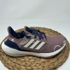 ADIDAS UltraBoost 22 Running Shoes Purple Chalky Brown Size 7.5 Women's