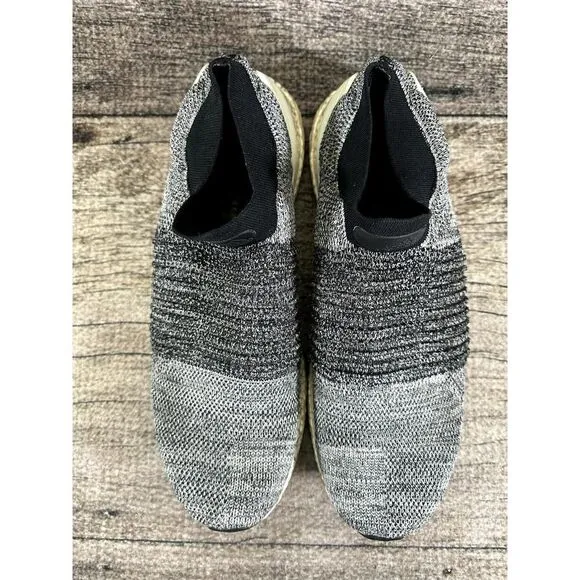 Adidas UltraBoost Laceless Primeknit Oreo Running Shoes BB6141 - Men's Size 12.5