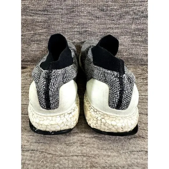 Adidas UltraBoost Laceless Primeknit Oreo Running Shoes BB6141 - Men's Size 12.5