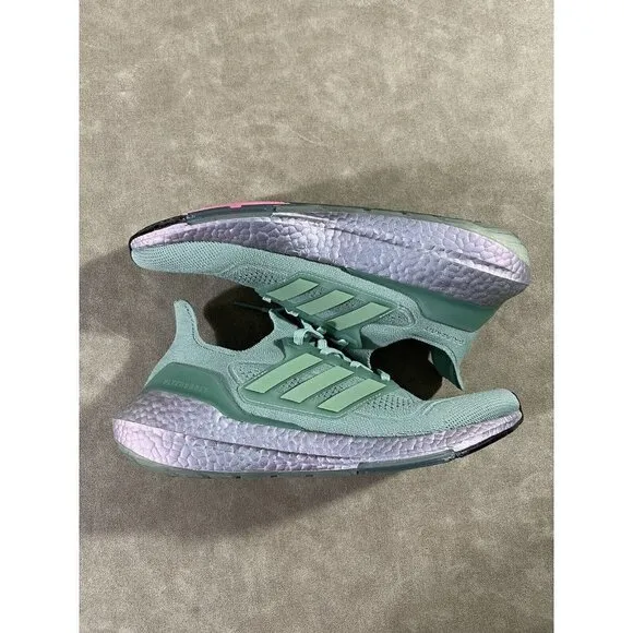 Adidas Ultraboost Primeblue FY0408 Sage Green Athletic Running Shoes Women 11.5