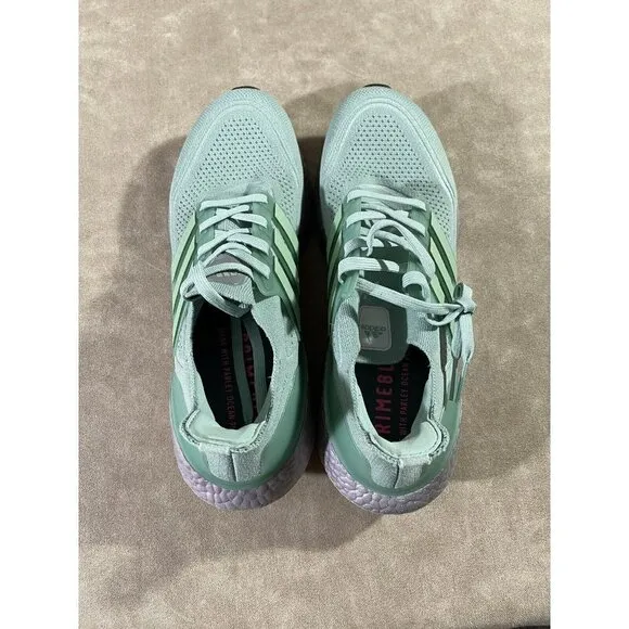 Adidas Ultraboost Primeblue FY0408 Sage Green Athletic Running Shoes Women 11.5