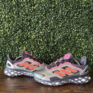 adidas Web Boost Men's Running Shoes Gray Blue Athletic Sneaker Size 9 GZ6444