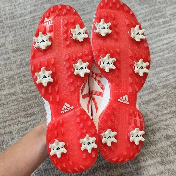 Adidas Women's Adipower Boost Boa Spiked Golf Shoes red white Canada size 7