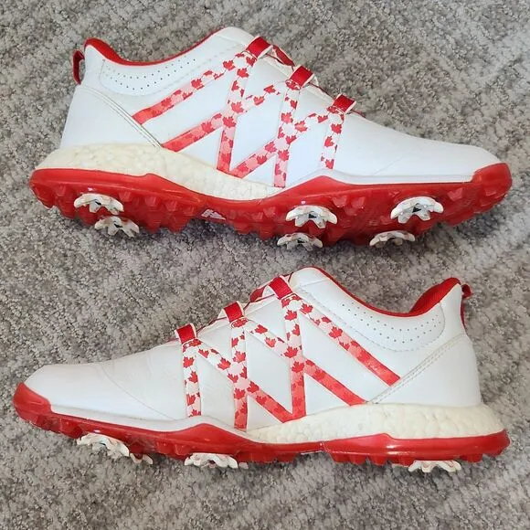 Adidas Women's Adipower Boost Boa Spiked Golf Shoes red white Canada size 7