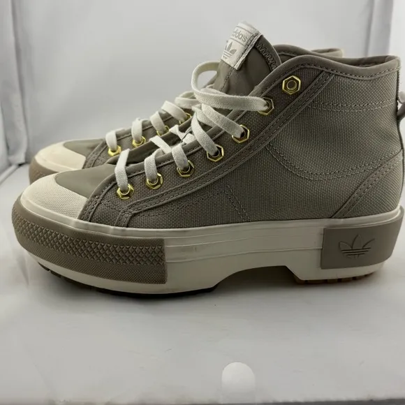 Adidas Women's Nizza Trek Gray High-Top Sneakers