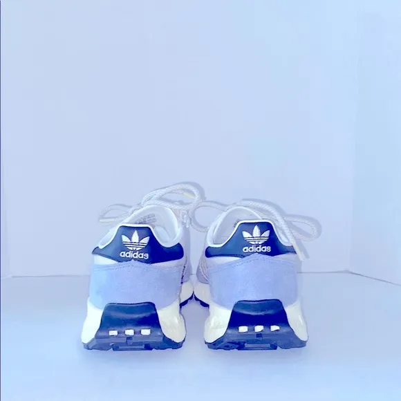 Adidas Women's Retropy E5 Aluminum Silver and Violet Sneakers Size 8