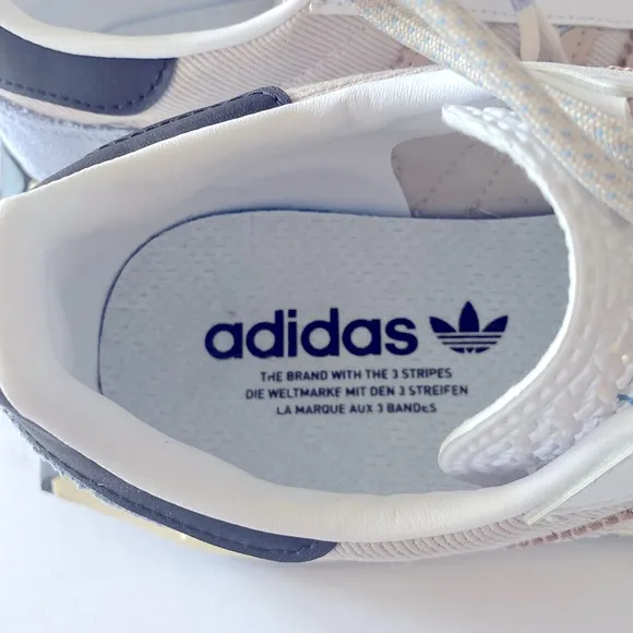 Adidas Women's Retropy E5 Aluminum Silver and Violet Sneakers Size 8