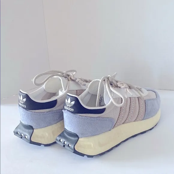 Adidas Women's Retropy E5 Aluminum Silver and Violet Sneakers Size 8