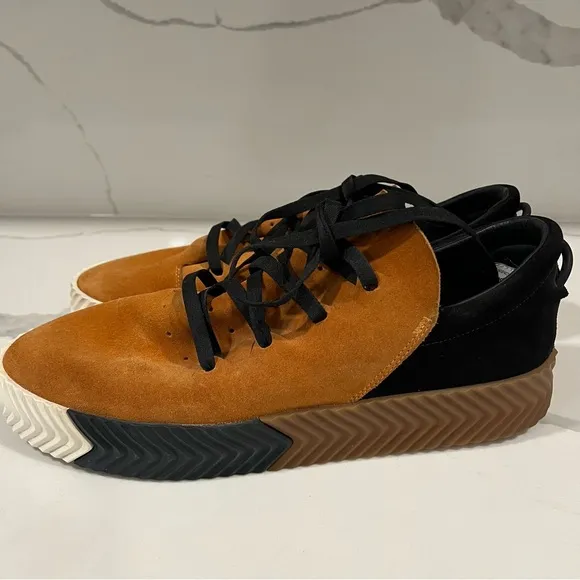 Adidas x Alexander Wang men's Sk8 suede shoes‎ spice orange and black size 12