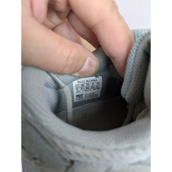 adidas Yeezy Boost 700 V1 Inertia Womens Size 5 Gray Sneakers Shoes Suede EG7597