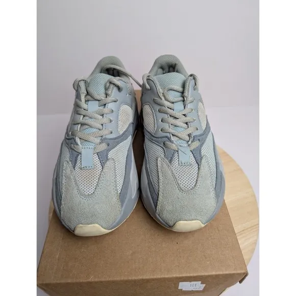 adidas Yeezy Boost 700 V1 Inertia Womens Size 5 Gray Sneakers Shoes Suede EG7597
