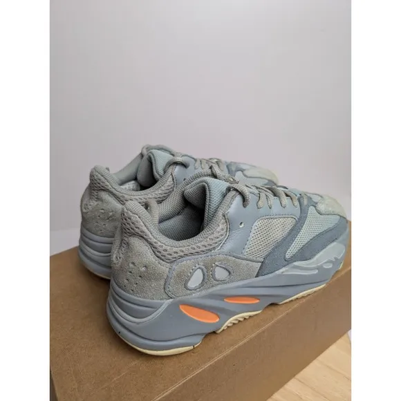 adidas Yeezy Boost 700 V1 Inertia Womens Size 5 Gray Sneakers Shoes Suede EG7597