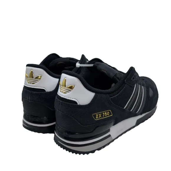 Adidas ZX 750 - Mens Sneaker Running Shoes Black Suede ID8855  - Men's 10