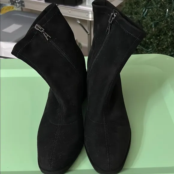 Aerosols NEW wedge Black ankle boot Women's 7.5