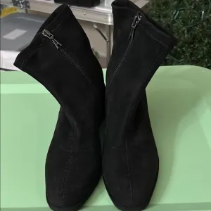 Aerosols NEW wedge Black ankle boot Women's 7.5