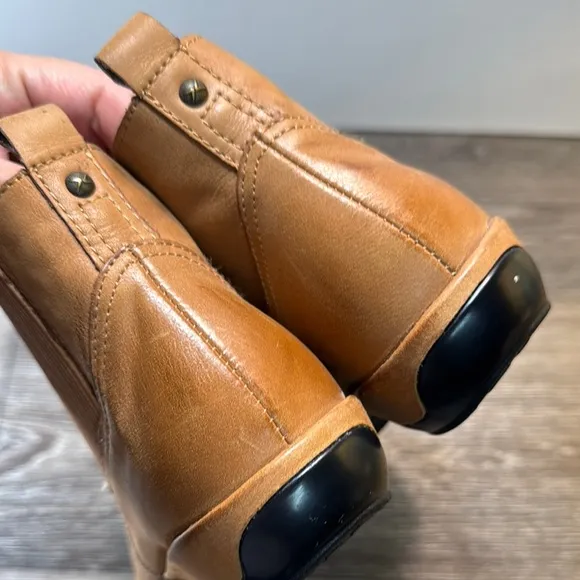 Aetrex Women's Tan Ankle Boots size 7.5 (b106)