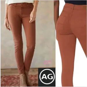 AG Adriano Goldschmied Farrah Skinny Ankle Jeans High Rise‎ Stretch Sateen 30