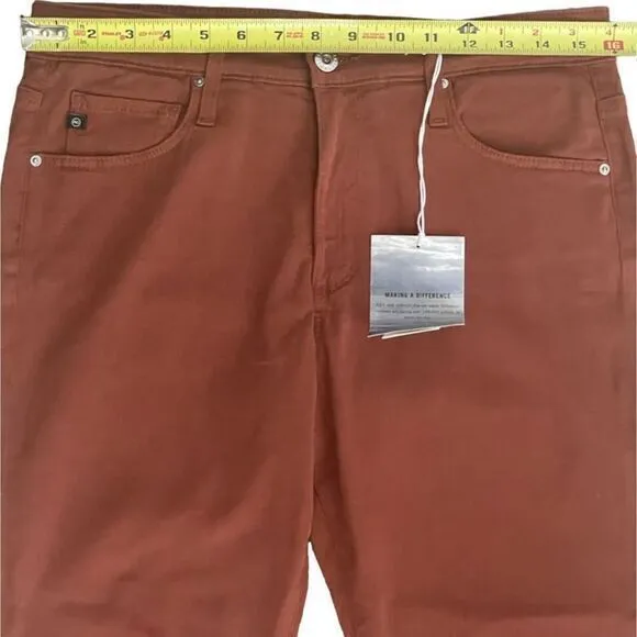 AG Adriano Goldschmied Farrah Skinny Ankle Jeans High Rise‎ Stretch Sateen 30