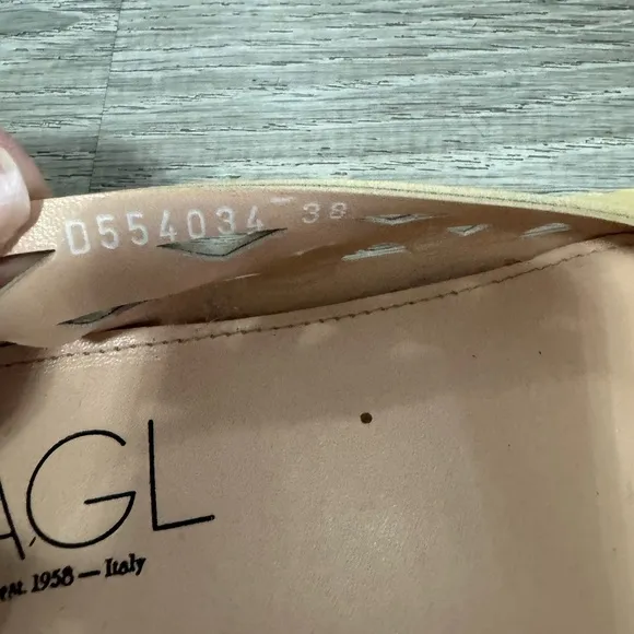 AGL Women's yellow Ballet Flats