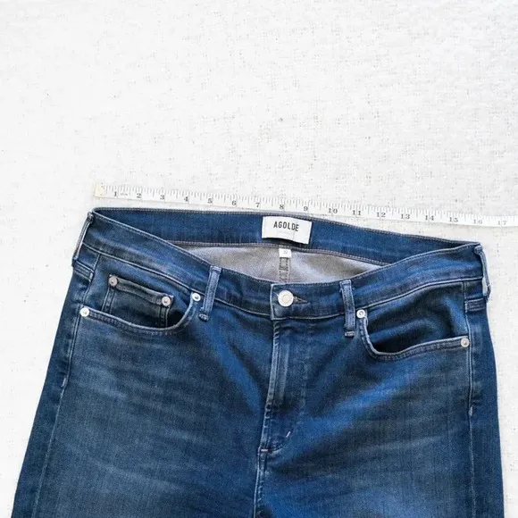 AGOLDE DENIM - SOPHIE CROP RAW HEM JEANS SZ 32
