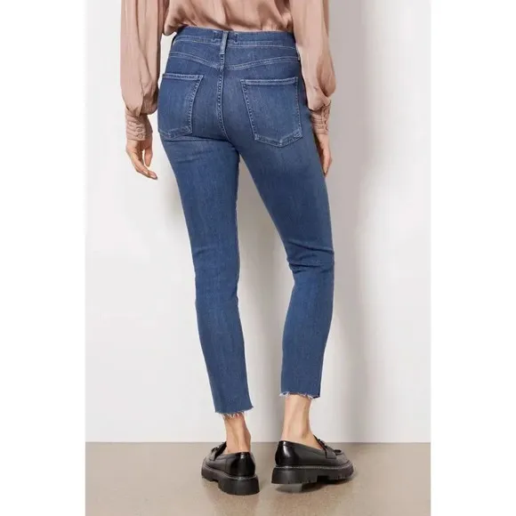 AGOLDE DENIM - SOPHIE CROP RAW HEM JEANS SZ 32