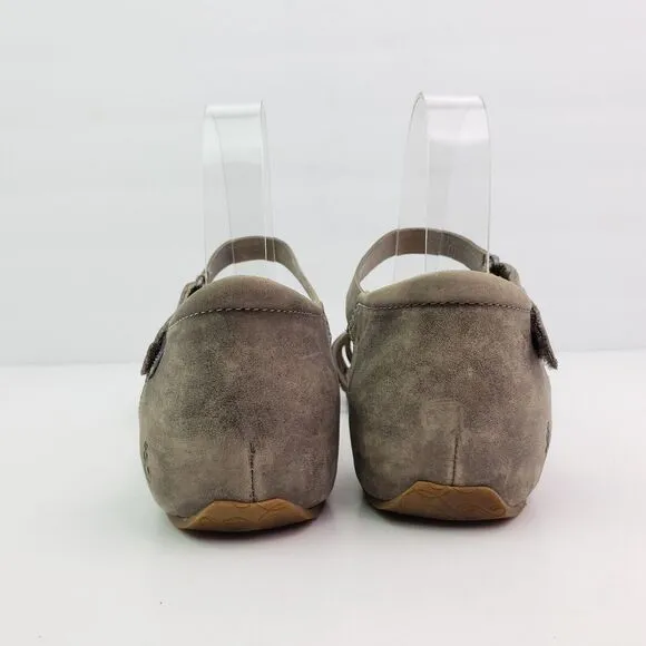 Ahnu Malini Womens Size 8 Brown Leather Casual Cork Bed Sandals F20016K