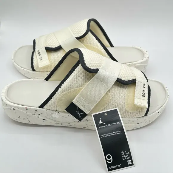 Air Jordan Crater Slide CT0713-100 Coconut Milk/Sail Men Sz 9=Women 10.5 New