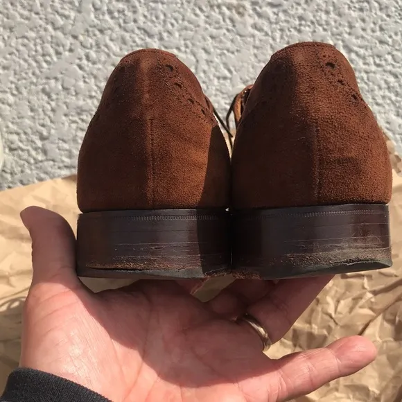 Alan Mcafee of England vintage used suede shoes