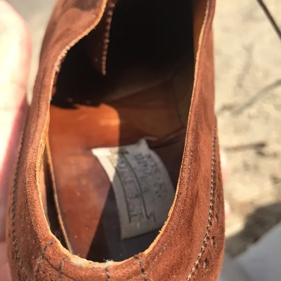 Alan Mcafee of England vintage used suede shoes