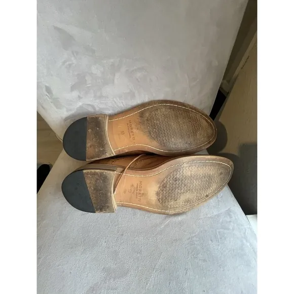 ALBERTO MORETTI TAN OXFORD SHOES BLACK LABEL SIZE 13  M7254