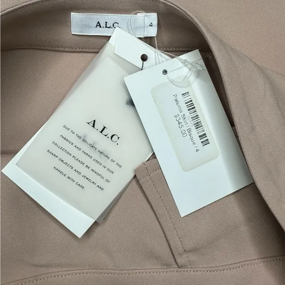 A.L.C. Nude Paloma Midi Pencil Skirt, NWT