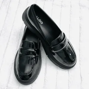 Aldo Black Flats Classic Loafers