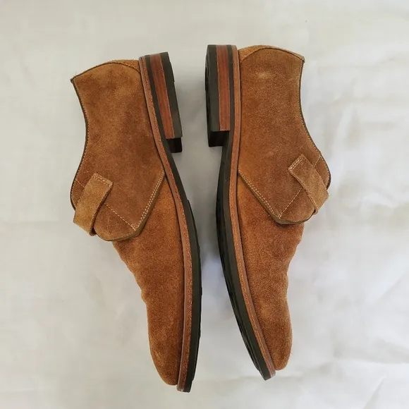 ALDO Suede Okanagan Buckle Tan Single Monk Shoes