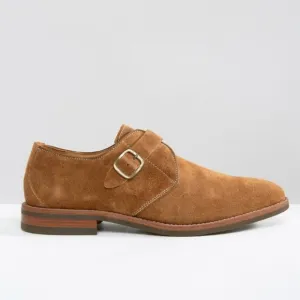 ALDO Suede Okanagan Buckle Tan Single Monk Shoes
