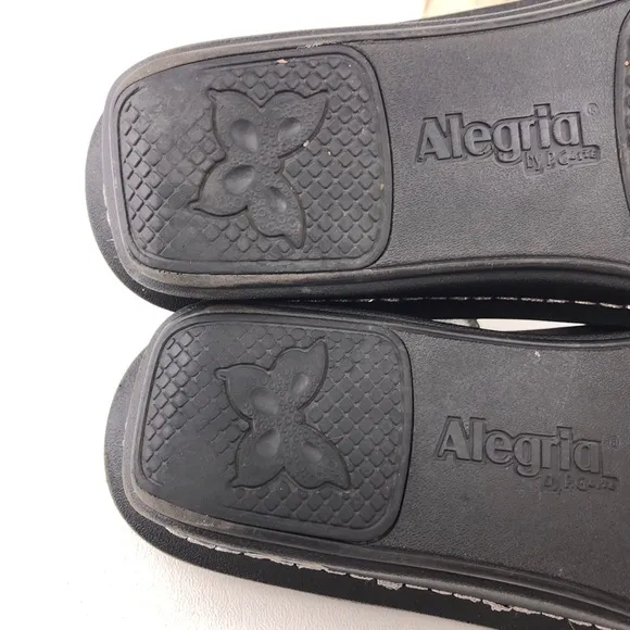 Alegria Kleo Zesty Iridescent Leather Sandals EUR 38