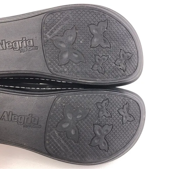 Alegria Kleo Zesty Iridescent Leather Sandals EUR 38