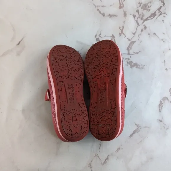 Alegria Mary Jane Womens Size 38 US 8 Gem Red Pink Leather Shoes Sandal