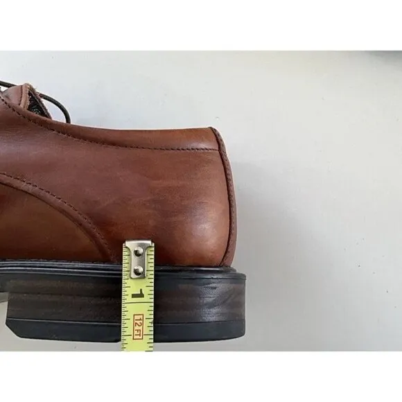 Alfani Leather Paolo Oxford Men’s Sizez 10.5 Lace Shoes Travel MADE IN ITALY