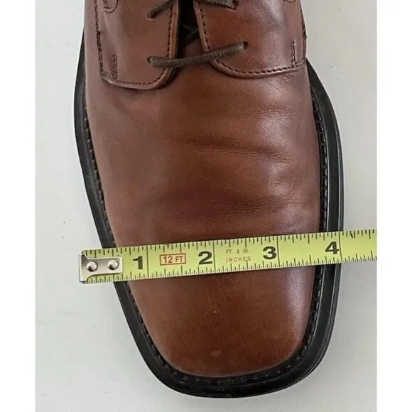 Alfani Leather Paolo Oxford Men’s Sizez 10.5 Lace Shoes Travel MADE IN ITALY