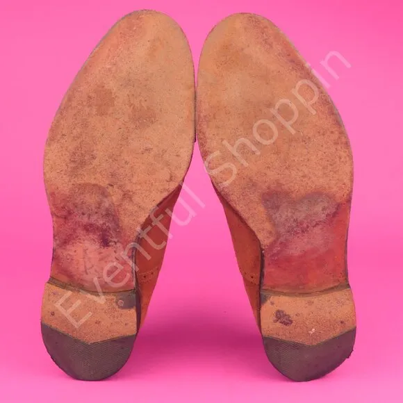 Alfred Sargent Highgrove Suede Brogue Captoe Oxfords in Snuff Size 8.5