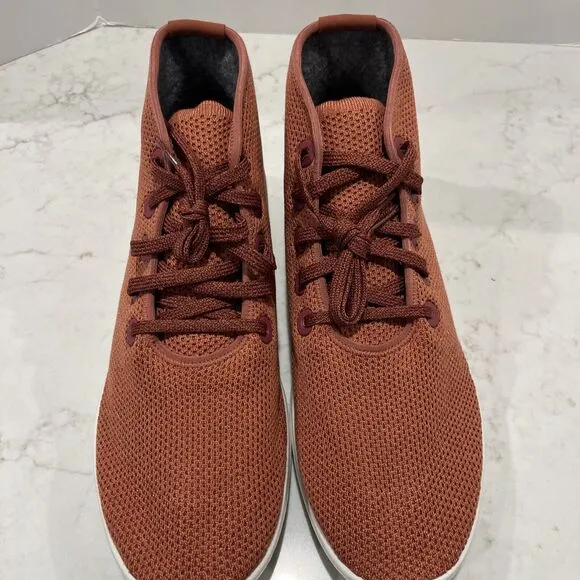 Allbirds Mens 14 Tree Topper High Top Shoes Burnt Orange Casual Sneakers NWB