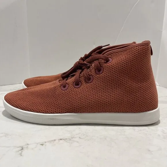 Allbirds Mens 14 Tree Topper High Top Shoes Burnt Orange Casual Sneakers NWB
