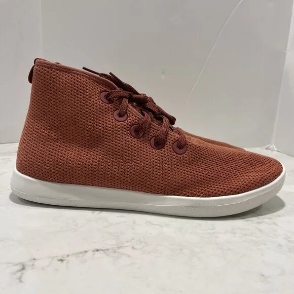 Allbirds Mens 14 Tree Topper High Top Shoes Burnt Orange Casual Sneakers NWB