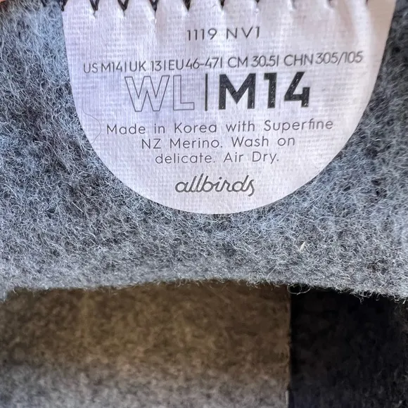 Allbirds Men's Wool Loungers Size 14 Slip On Shoes