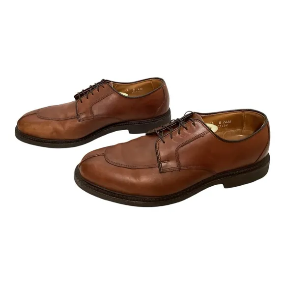Allen Edmonds Ashton Split Toe Brown Leather Corporate Casual Shoes - Men's 11 B